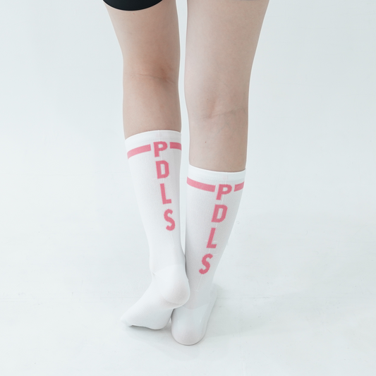 Women's PDLS Logo Socks White